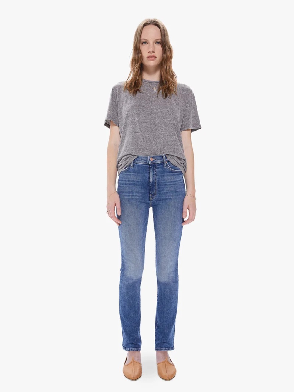 Mother The Swooner Rascal Hover Blue Jeans - Size 28